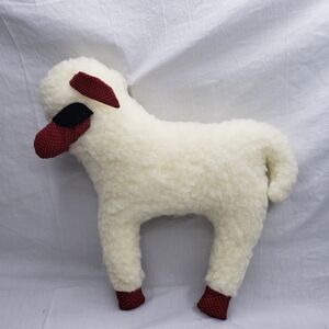 Country Primitive Stuffed Lamb Pillow